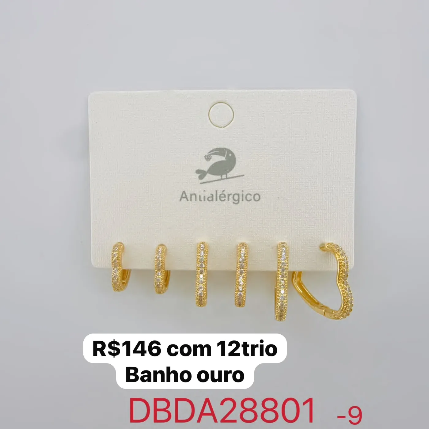 brincos argola com pedras