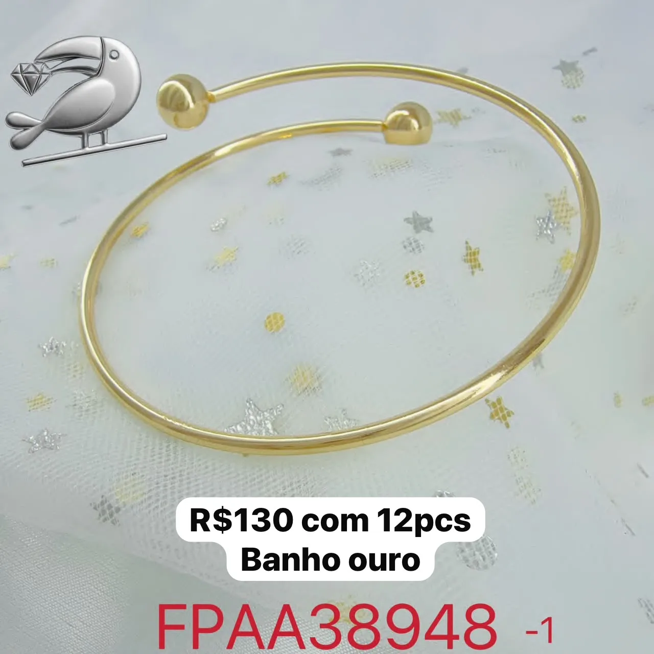 pulseira fina com ponta arredondada