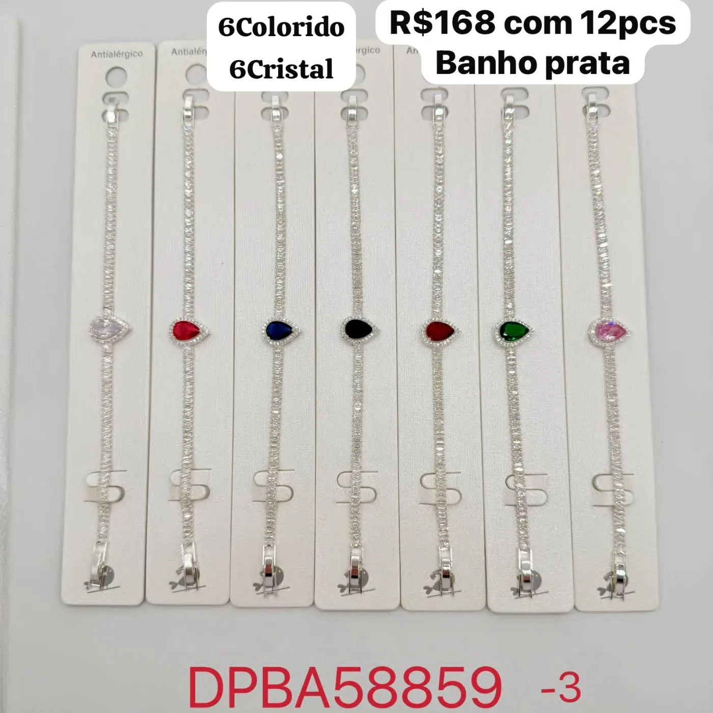 brincos com pedra gota colorida e cristal